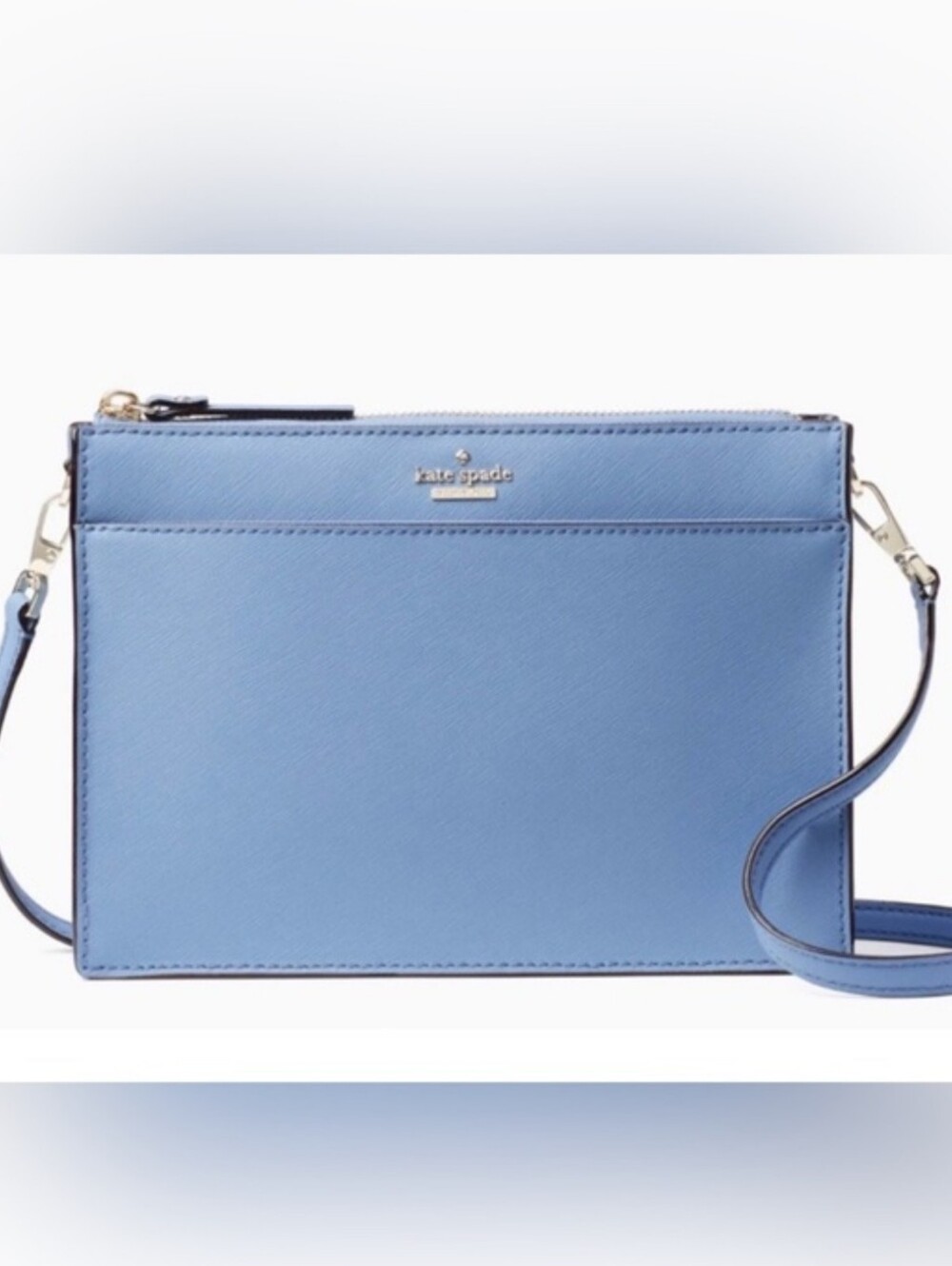 Kate Spade Light Blue Leather Crossbody EUC
